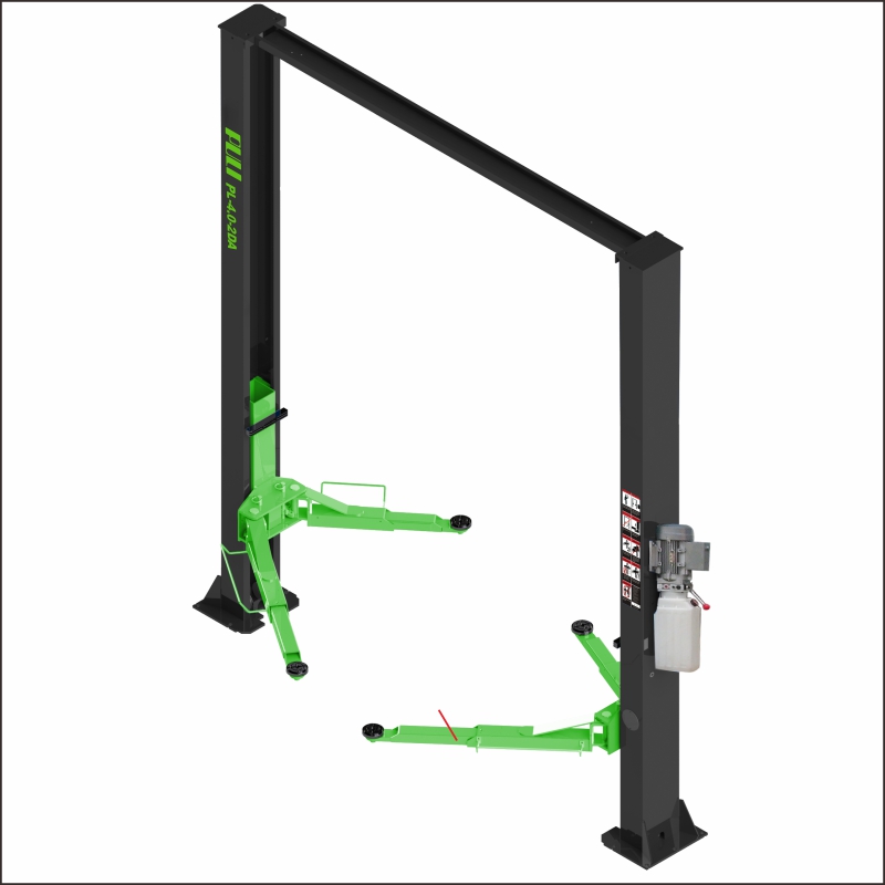 PL-4.0-2DA 2 Post Lift Arch Type Clear Floor Two Post Vehicle Lift