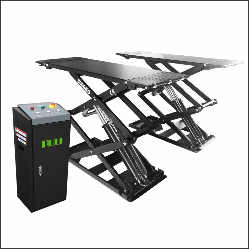 3.0 T Capacity Scissor Lift PL-B30Y Ultra-Thin Wheel Free Scissor Lift