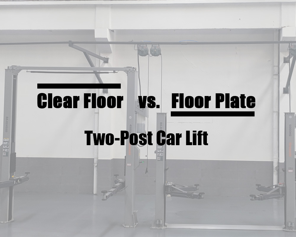 Clear Floor vs. Floor Plate Two-Post Car Lift: What's the Difference?